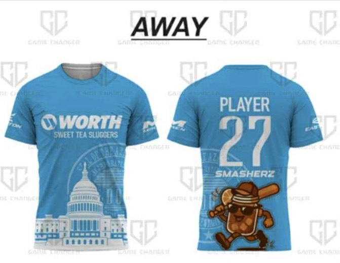 Sweet Tea Sluggers Official Away Jersey