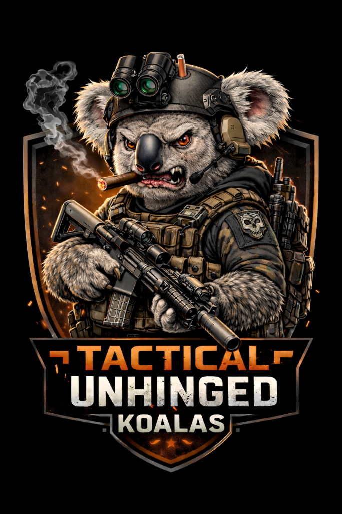 Logo for Tactical Unhinged Koalas